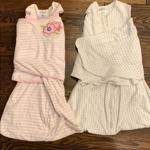 2 small halo sleep sack swaddles